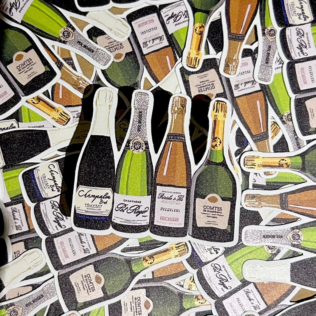 champagne sticker