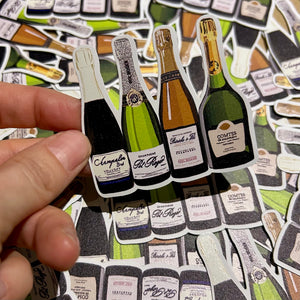 champagne sticker