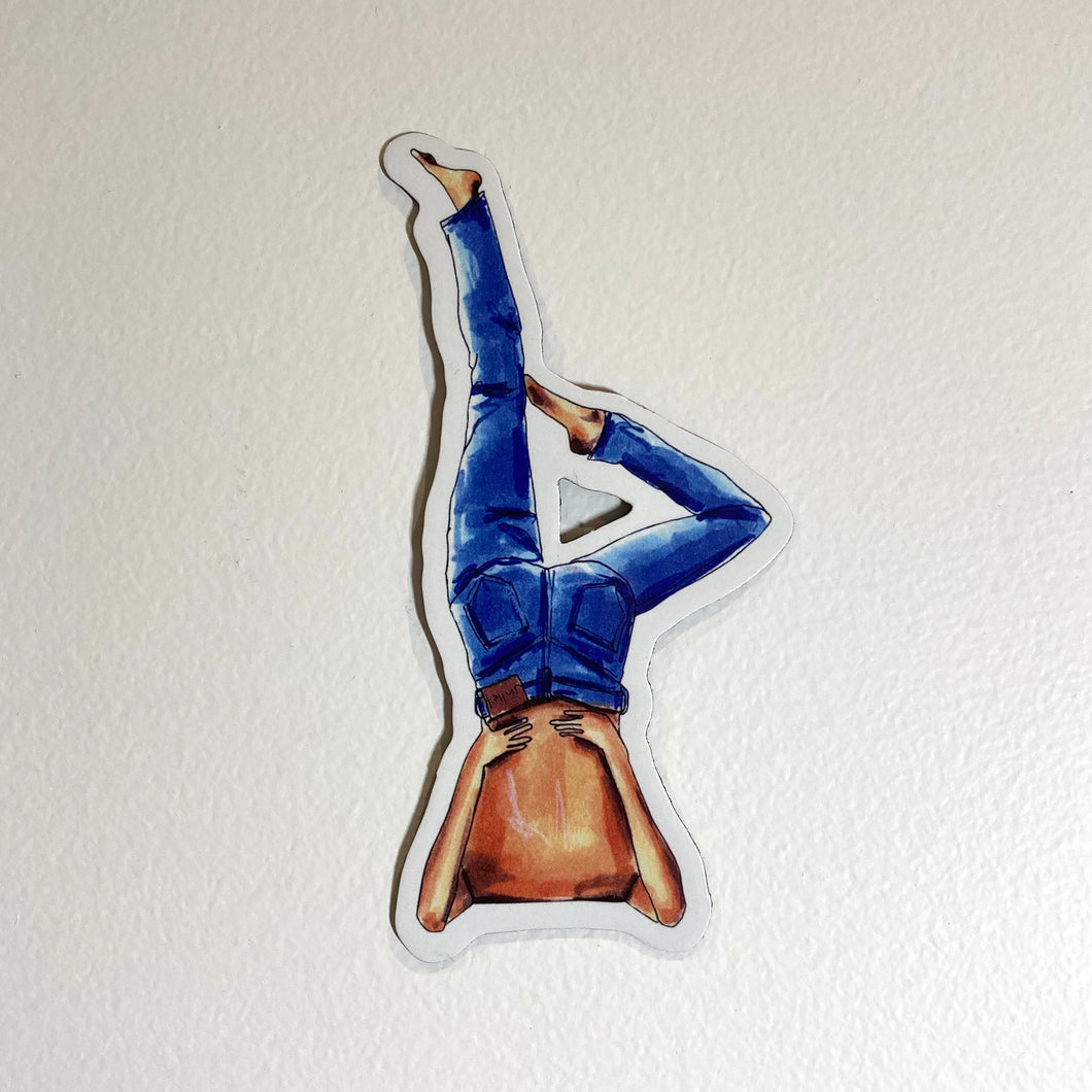 stretch girl #1 magnet